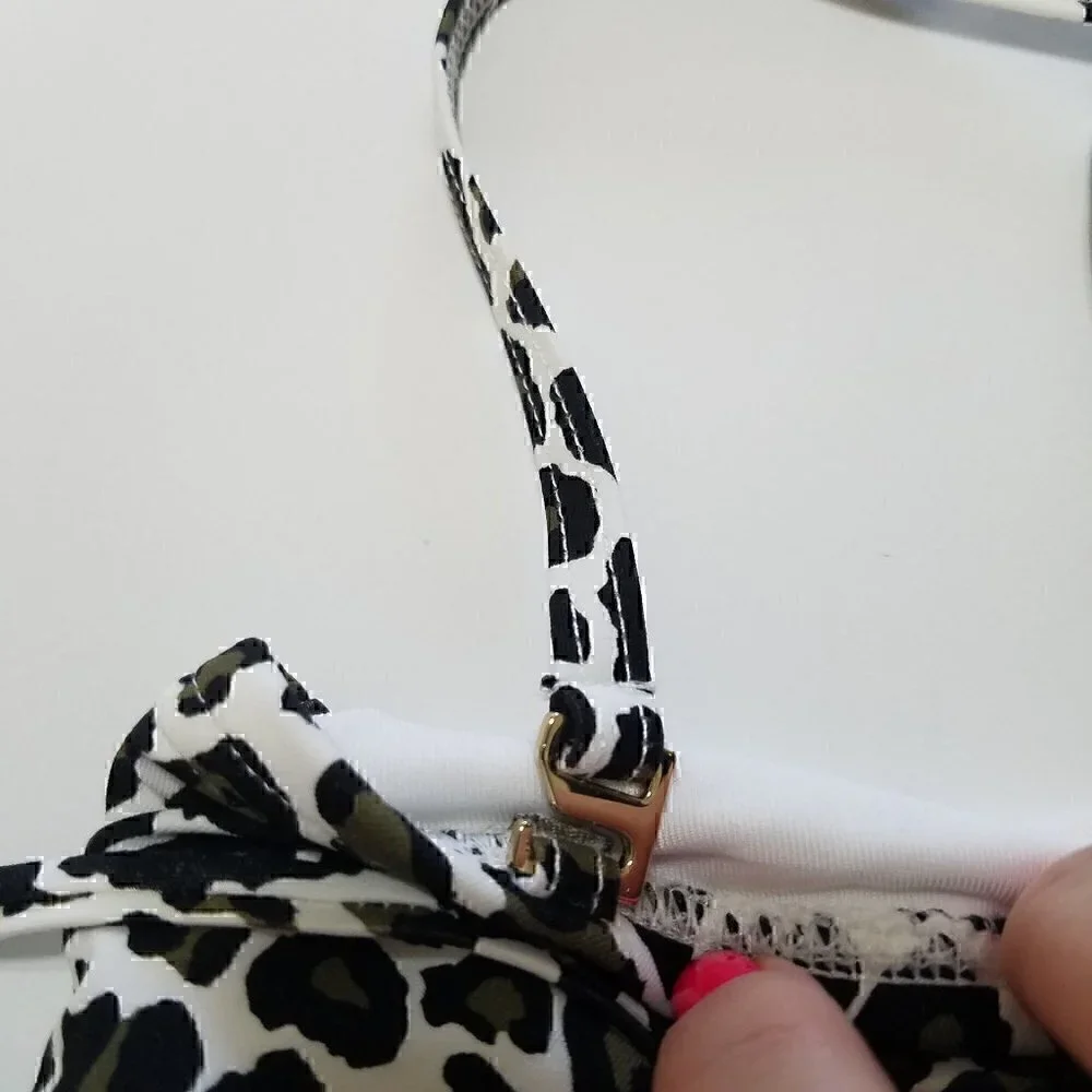 MICHAEL Michael Kors Swim Animal Print Tankini Size M